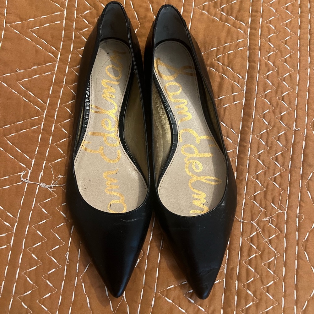 Sam Edelman black pointy flats